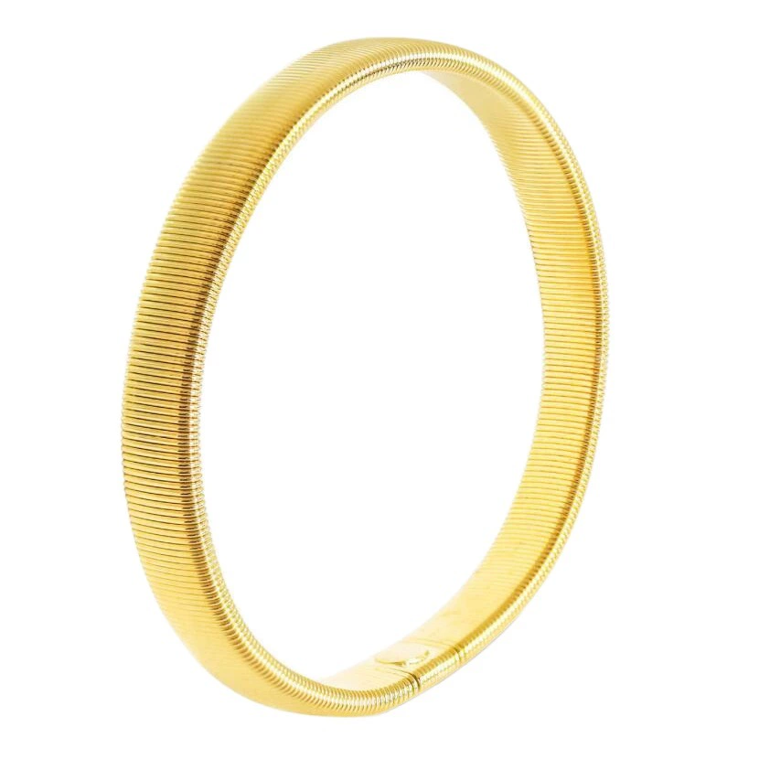 Европейский и американский мужской металлический пружинный браслет, трансграничный, индивидуальный эластичный браслет, повязка на руку, Эластичные аксессуары для манжеты