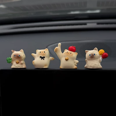 cat car dashboard decoration, cute: Sürətlər qutusu və əl tormozu başlıqları