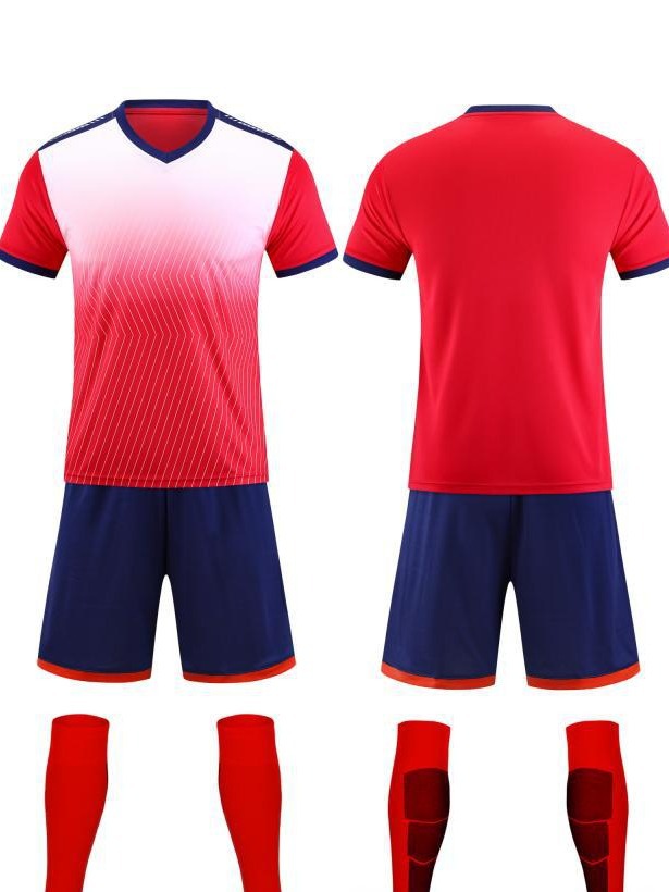 Traje de traje de fútbol al por mayor ropa deportiva de secado rápido para niños, juego de adultos, uniforme de equipo, ropa de entrenamiento, impresión 6201