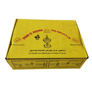 Factory custom Libyan rhubarb box 33mm60 roll Libyan rhubarb box hookah charcoal hookah aromatherapy charcoal