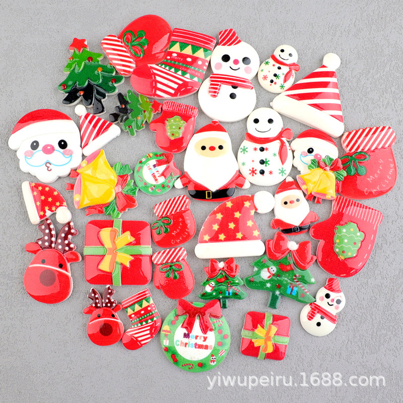 Duckbill Clip Baby Hair Accessories Resin Parts DIY Santa Claus Snowman Headwear Christmas Tree Clogs DIY Patches Duckbill Clip Baby Hair Accessories Resin Parts DIY Santa Claus Snowman Headwear Christmas Tree Clogs DIY Patches