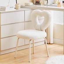轻奢化妆椅小户型简约梳妆台凳子家用卧室靠背椅北欧感美甲凳