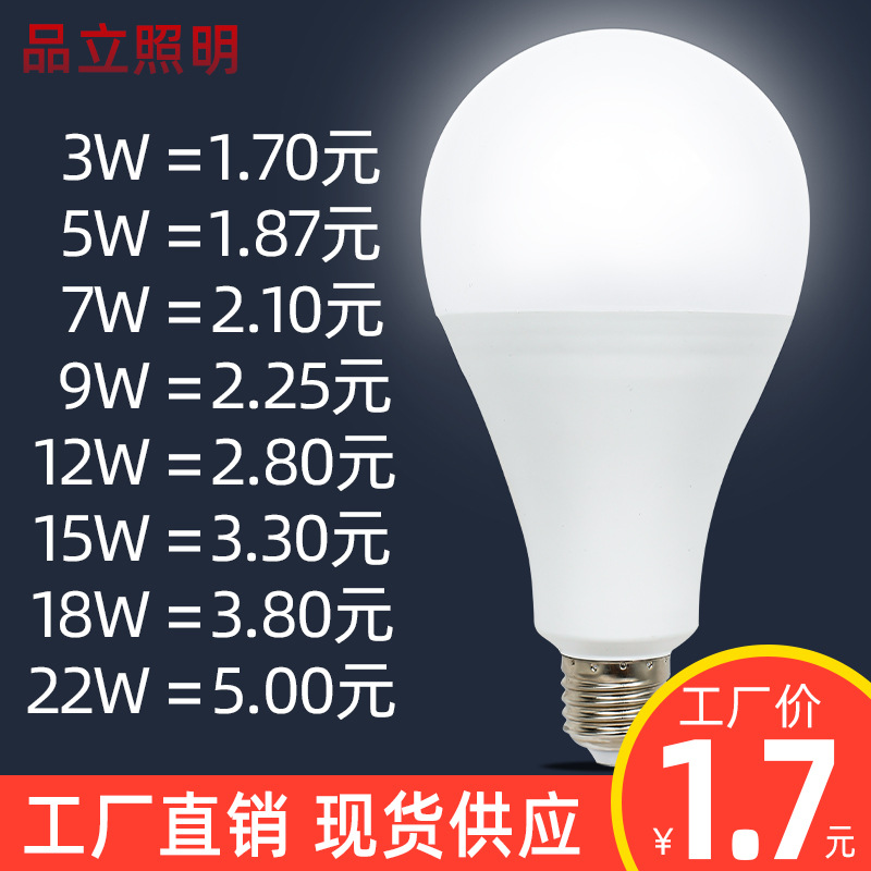 led bulb plastic bag aluminum bulb lamp...