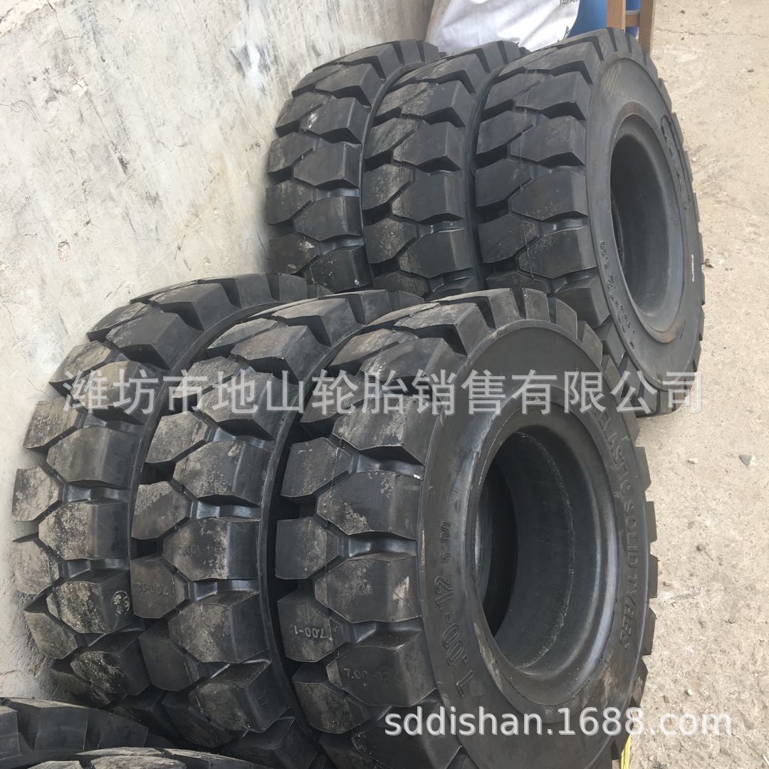 现货供应650-16 6.50-16实心轮胎配钢圈工业轮胎