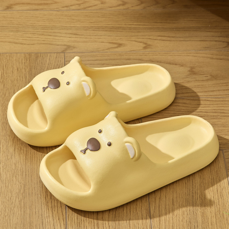 かわいいクマの子供用サンダル女の子夏屋内ホームノンスリップ浴室入浴新しい親子サンダル女性用|undefined
