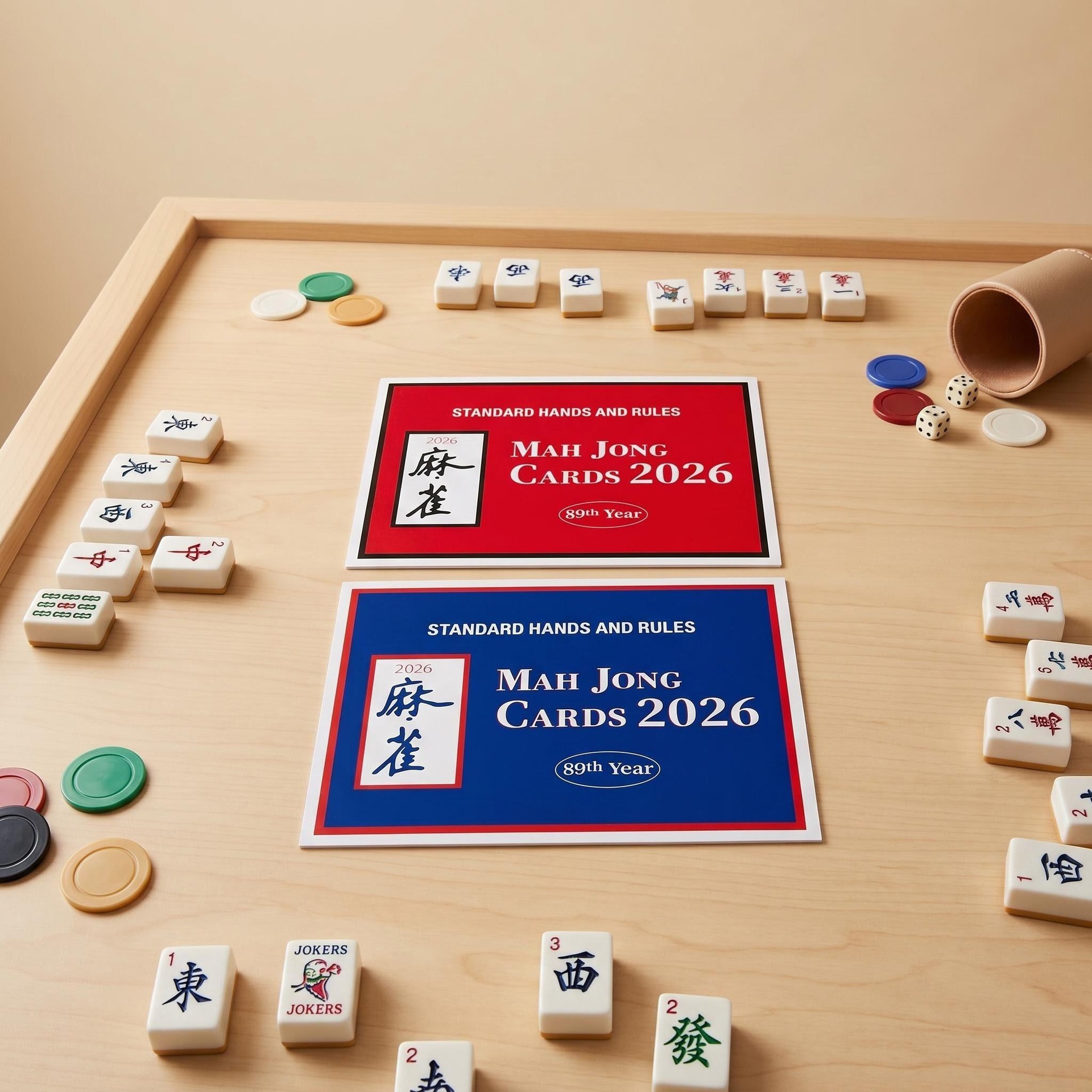 4'lü Set Uluslararası 2026 Amerika Mahjong Kılavuzu Kurallar Puanlama Amerikan Mahjong Kuralları Kartı Amazon