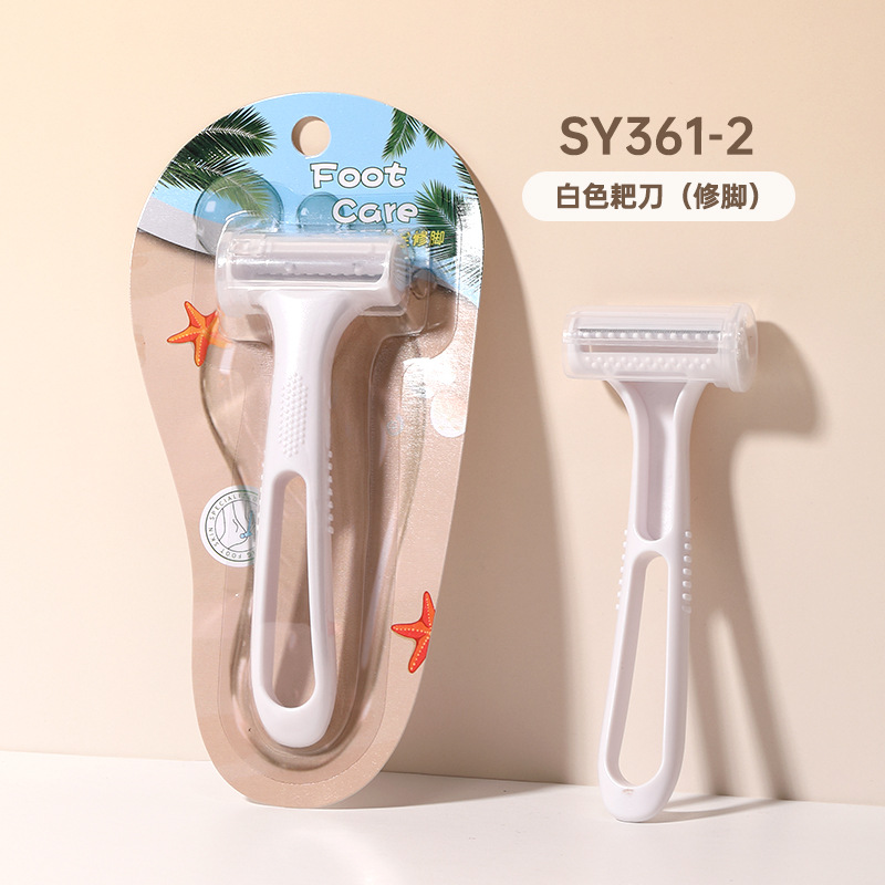 LMLTOP Cuchillo de rastrillo de pedicura Exfoliante de piel muerta Espada de capullo grueso Herramienta de raspador de talón SY361