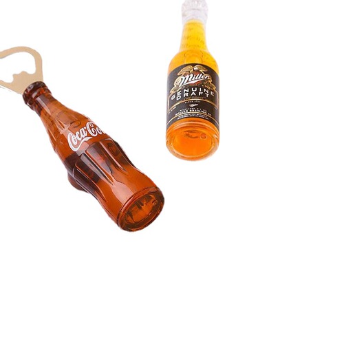 Creative and interesting bottle opener refrigerator magnet wine bottle soda magnetic sticker bottle opener