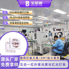 定制5050五合一医美led理疗光源多波段全光谱rgbww高亮镭射灯珠