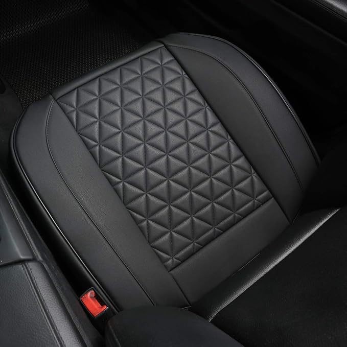 Universal four-season car seat cushion, summer perforated car seat cushion, leather three-piece car seat cushion set