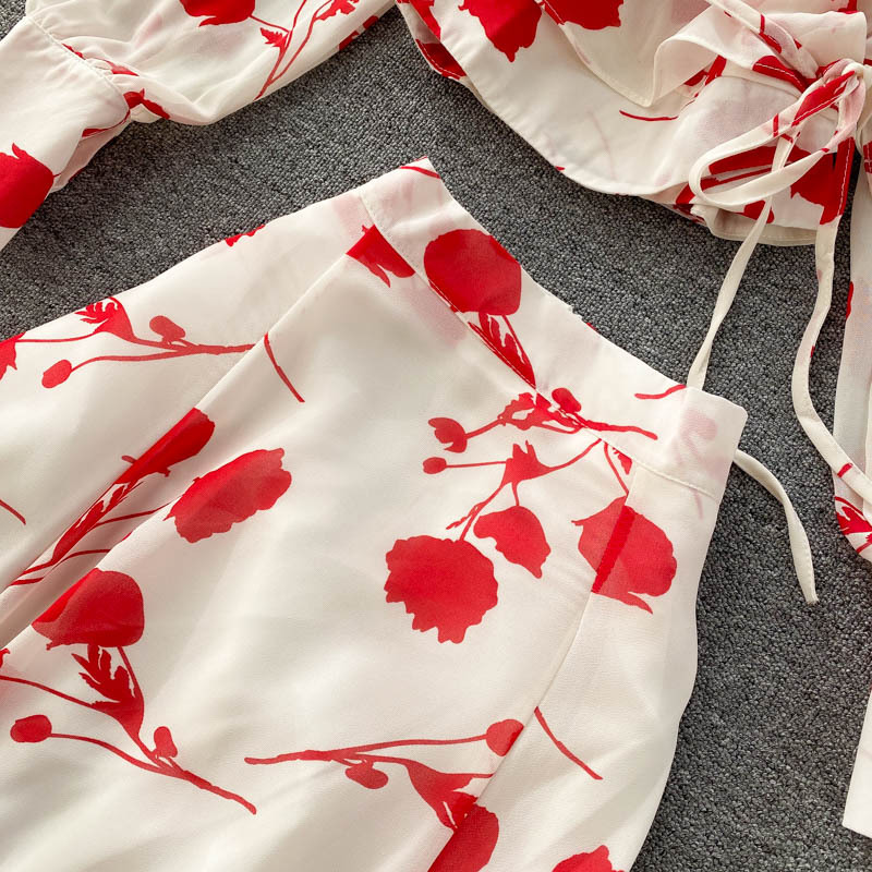 Title 19, Bedrucktes Chiffon-Kurzhemd im Split-Rock-Desig...