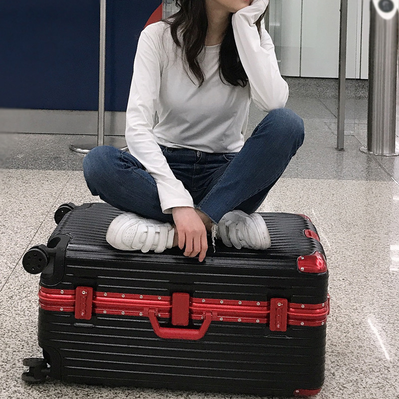 Equipaje caja de carro de gran capacidad Caja de marco de aluminio de gran tamaño caja de contraseña de envío caja de equipaje bolsa grande caja de 28 pulgadas 60