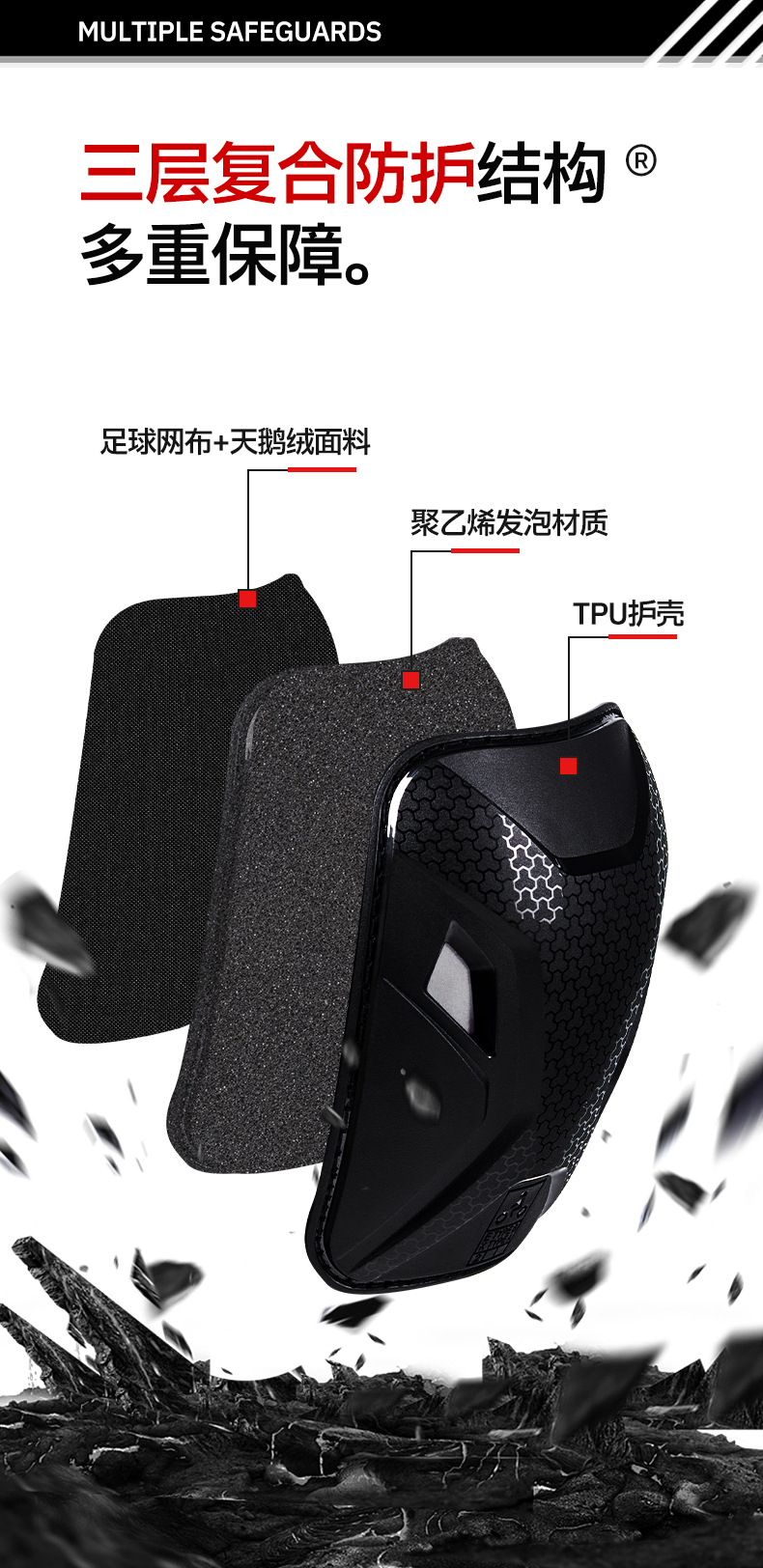 Sulaite Tpu Motorcycle Knee Pads, Lightweight, High-Strength, Anti-Fall, Four-Season Riding Motorcycle Knee Pads for Men/Women