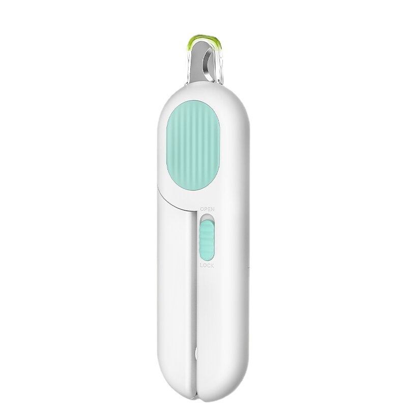 Actualización de limpieza de mascotas suministros de belleza cortaúñas de gato LED cortaúñas de mascotas cortaúñas de posición anti-sangre cortaúñas al por mayor