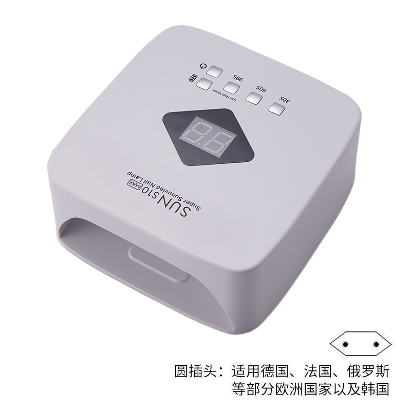 Lámpara de manicura transfronteriza 120W alta potencia almacenamiento de manicura luz de terapia de luz gran espacio mano y pie doble uso manicura luz horneada al por mayor