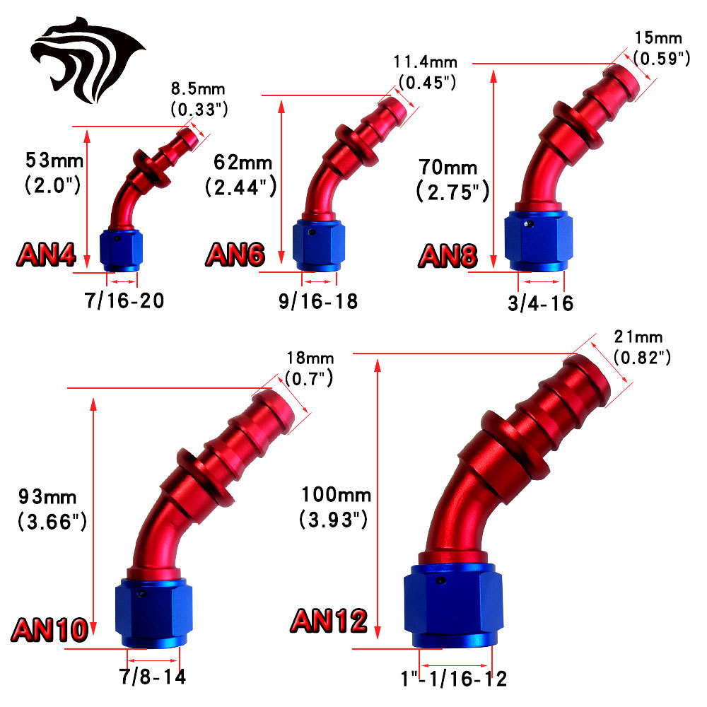 Modified Car Parts AN Tower Adapter Oil Cooler Fitting