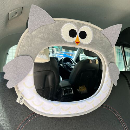 New Cartoon Baby Viewing Mirror Safety Seat Car Child Reverse Basket Baby Rearview Mirror Car Decoration