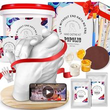 DIY克隆手模石膏娃diy自制手膜克隆粉实验材料手指模型纪念品玩具
