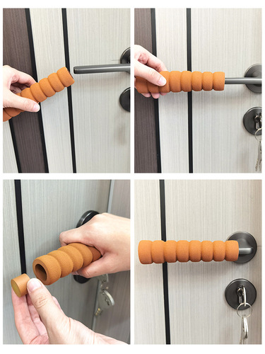 BB4C wholesale door handle protective cover unit door handle anti-bump bedroom door lock pad anti-static door handle