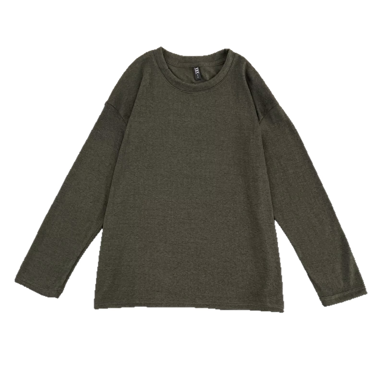 Knitted Jacquard Fabric Hoodie Men's Long Sleeved Solid Color Loose Trendy Art Style Raglan Top Plaid_voghion.com