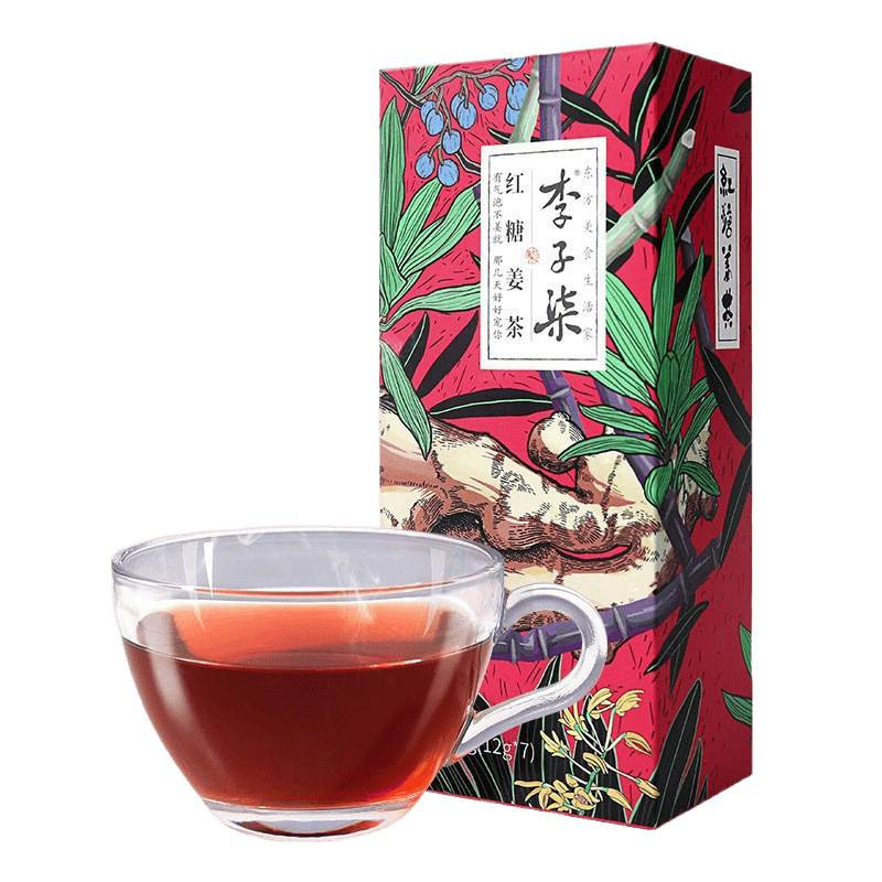 李子柒红糖姜茶手工红糖水冲饮速溶姜汁女生调理养生|undefined