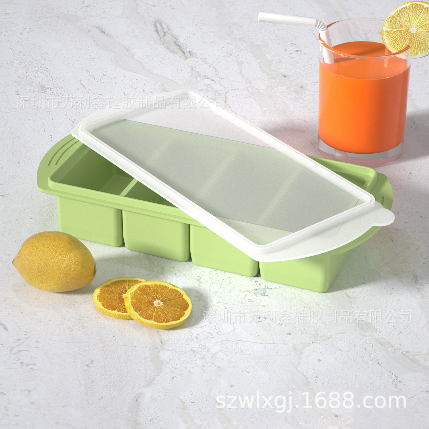 Green platinum organic silicone mold, increased thickness