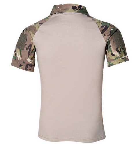 Men's Color Block Camouflage Simple Style Turndown Short Sleeve Skinny Men's Tops display picture 3