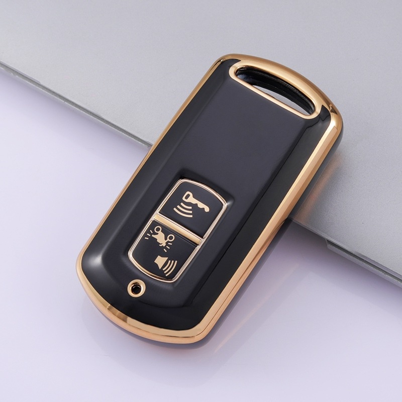 Suitable for Honda Car Key Case for PCX150 Bag XADV750 Clasp SH300 Gold Edge High-End Protective Case for Men and Women