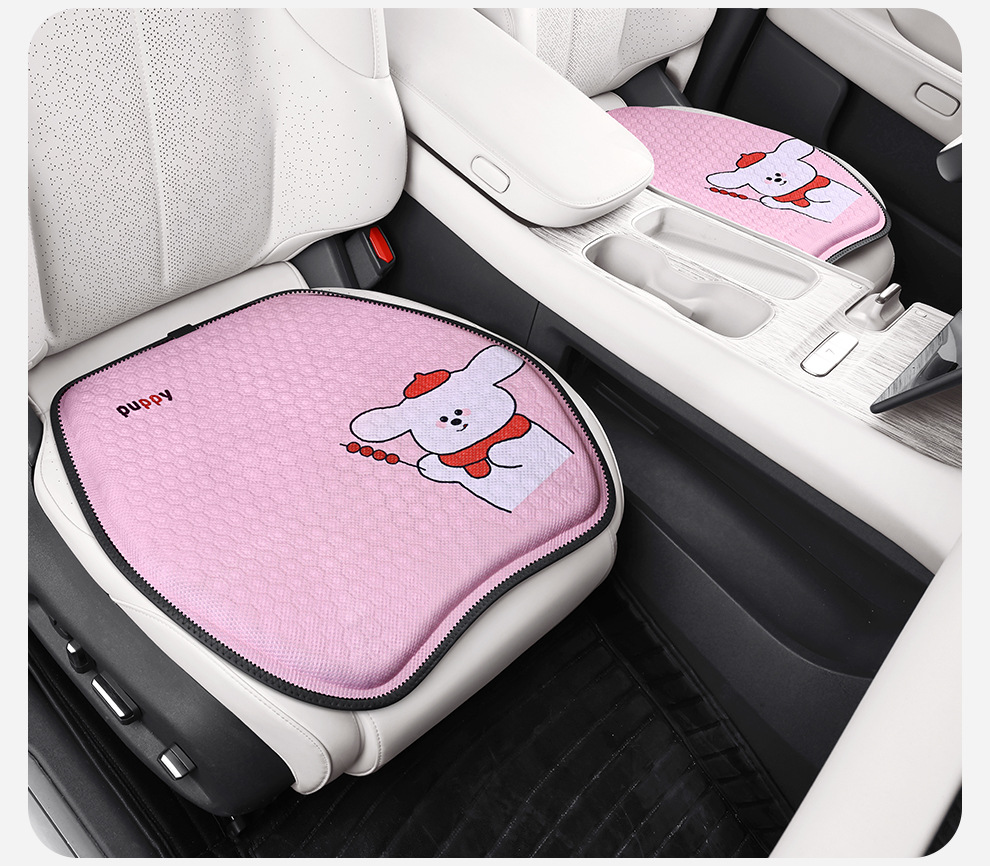 Factory direct summer cartoon honeycomb gel car seat cushion ice silk fart cushion office seat cushion silicone cold cushion