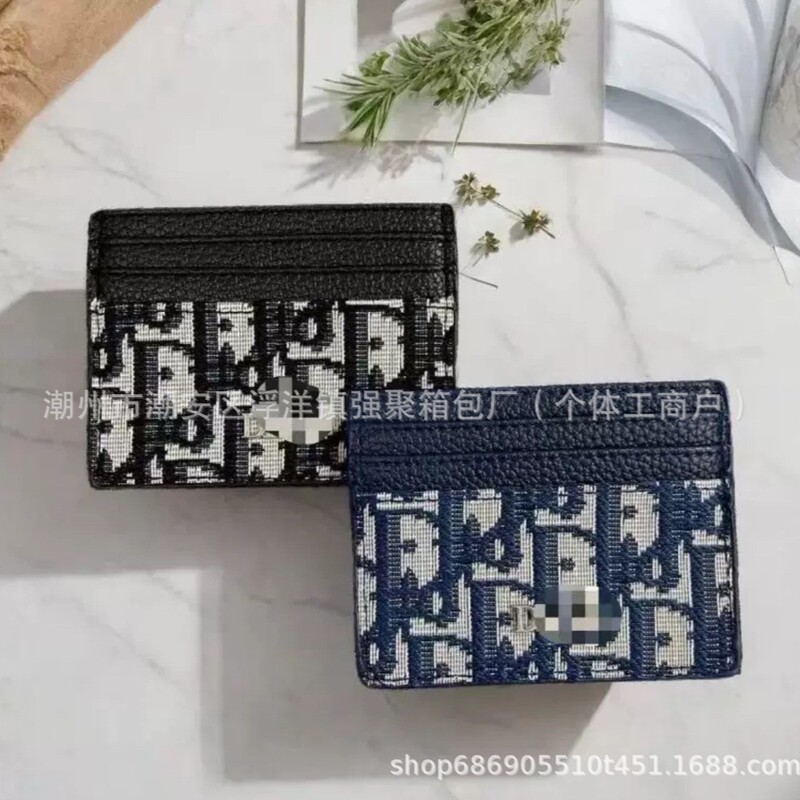 Manufacturer's in-stock wholesale of lychee pattern card holders for women, European and American card cases, Dao exquisite leather wallets for men, new card slots for IDs Manufacturer's in-stock wholesale of lychee pattern card holders for women, European and American card cases, Dao exquisite leather wallets for men, new card slots for IDs