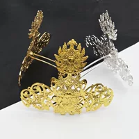 Ручной работы DIY коронки для волос, головные уборы в древнем стиле, легированные коронки для волос, изготовленные Tang Fengming