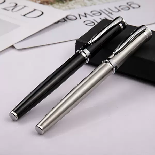 High-end business signature pen, office metal gel pen, promotional gift ballpoint pen, signature pen, can be printed with logo