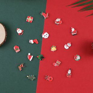 Christmas Decoration Material Material Small Old Man Elk Resin Patch DIY Hair Accessories Accessories Clothing Hair Accessories