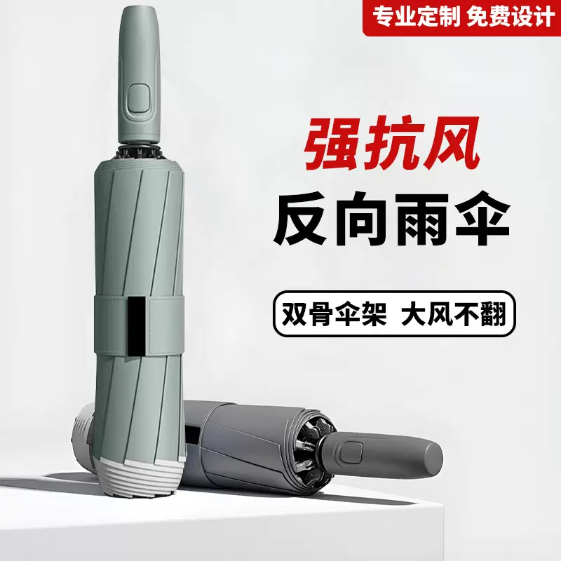 全自动雨伞男加大加厚加固学生三折高端大号折叠伞反向抗风伞批发