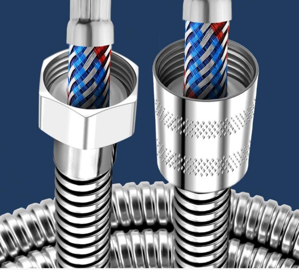 Shower hose, bathroom shower pipe, rain head, universal stainless steel flexible pipe, water heater set, shower hose Specification drawing