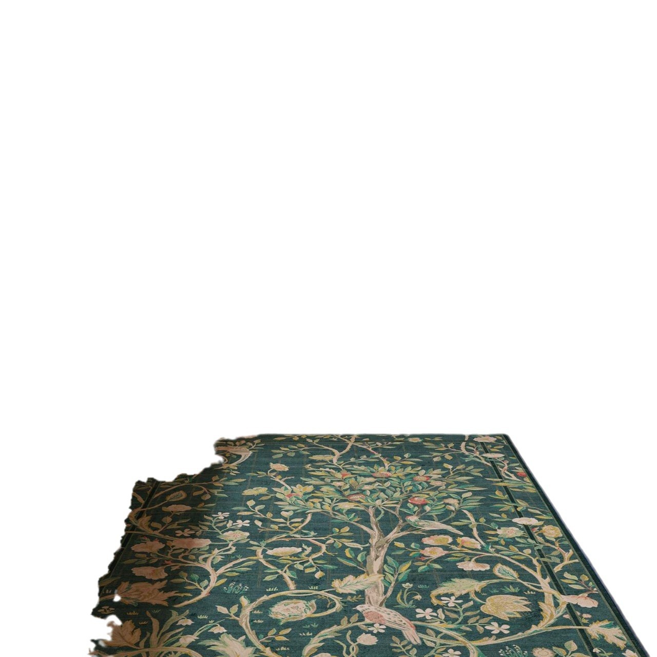 Francés simple alfombra de lana de cristal floral retro sala de estar alfombra de dormitorio sofá puerta de entrada alfombra