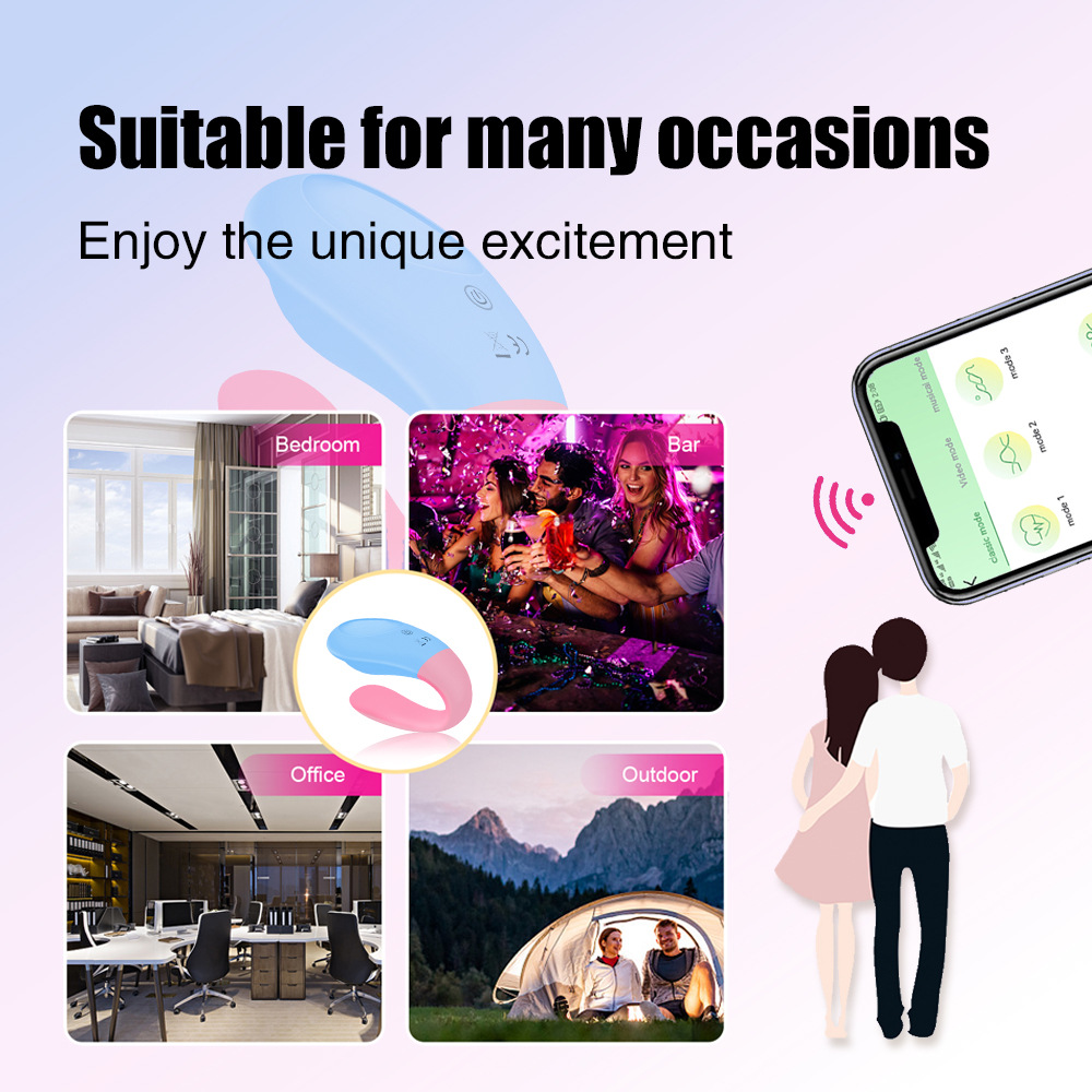 Wibrowator sterowany aplikacją z pilotem dla kobiet_voghion.com