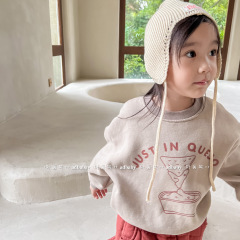 2023 new children's clothing autumn and winter clothing children's autumn Korean style fleece sweatshirt girls autumn clothing 122603