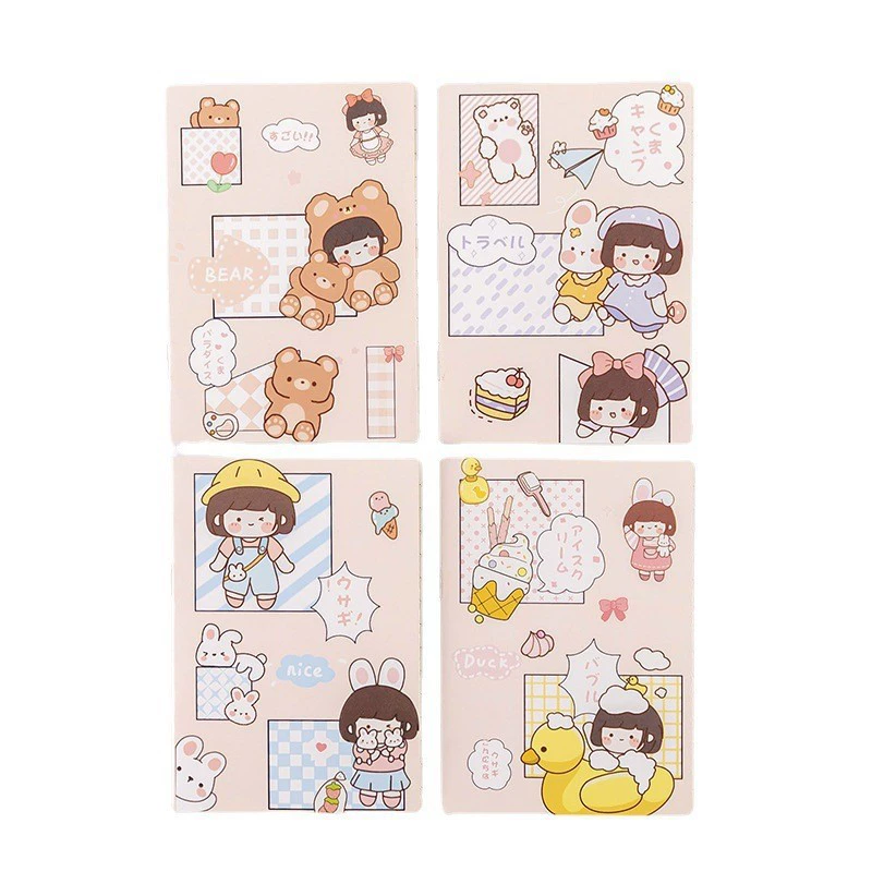 Cartoon teaching book, stationery, notebook for students, children's laptop, Birthday gift