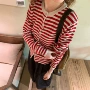 条纹秋季新款休闲花生