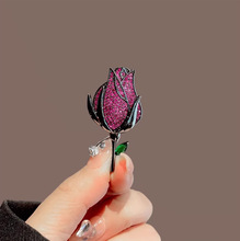 欧美复古高级玫瑰花胸针女高档小众精致奢华别针外套开衫个性胸花