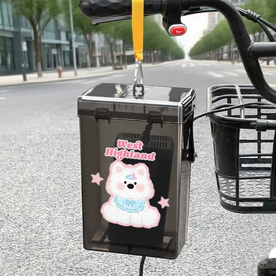 Other Electric Vehicle Accessories Storage Box - black-yellow-webbing-hook-star-samoyed
