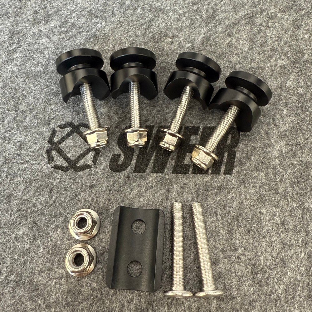 Universal Motorcycle Tail Box Buckle Aluminum Alloy Bottom Screw Kit Tail Box Accessories Kit Brand New Motorcycle Tail Box Accessories Kit