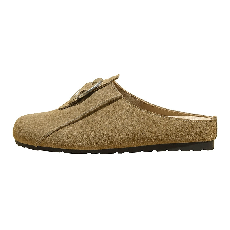 Туфли Birkenstock из телячьей кожи для носки как верхняя обувь, толстая подошва, усиленный носок, полуподтяжки, новинка весна-осень 2025, универсальные Birkenstock