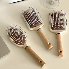 Household Airbag Massage Comb Women's Long Hair Cushion Comb Small Wood Comb Portable Anti-static Fluffy Wavy Hair Comb