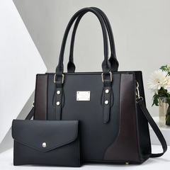Ladies' Bag with a Sense of Elegance, 2023 New Color-Coded Handbag for Mature Moms, Large Capacity Tote Bag as a Practical Gift for Mothers