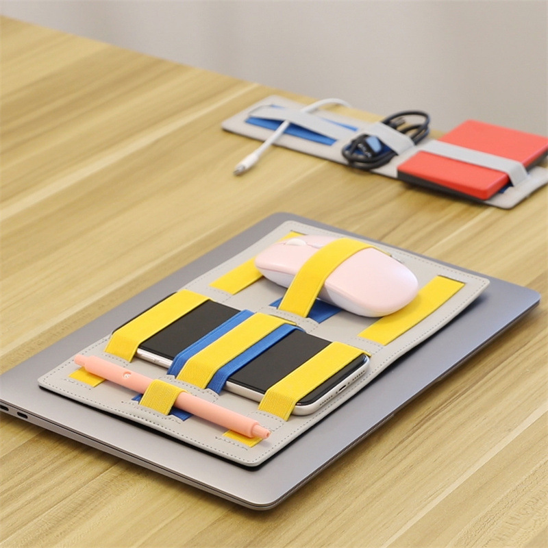 Multifunctional laptop storage board flat back storage board mouse charging cable portable storage wholesale