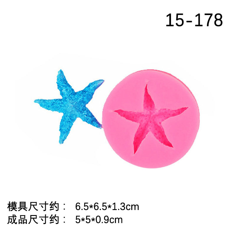 DIY Marina estrellas de mar pulpo delfín fondant cake molde silicona chocolate arcilla epoxi hecho a mano