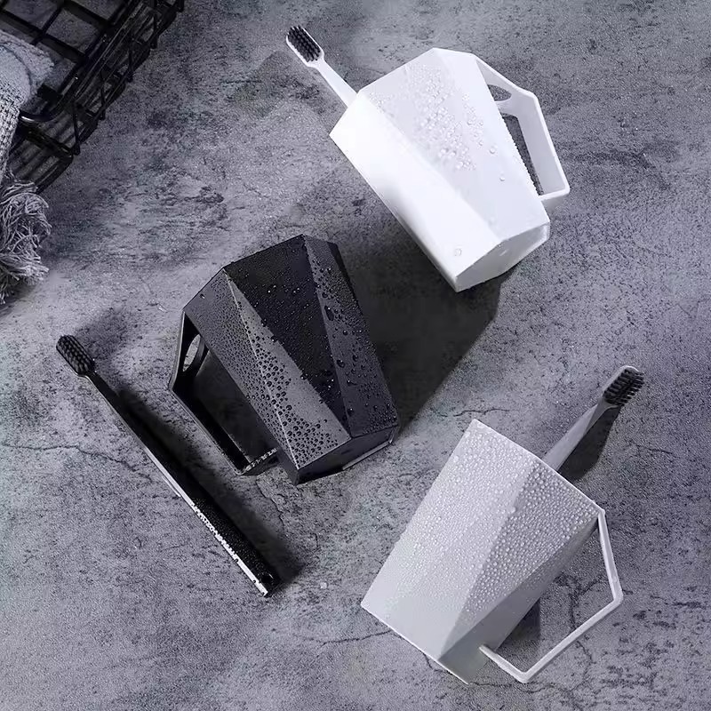Diamantförmiger Zahnputzbecher Für Das Badezimmer_voghion.com