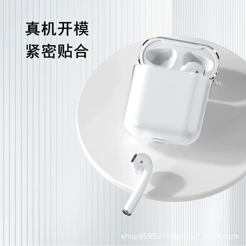 Apple совместимый прозрачный защитный чехол, беспроводные наушники, bluetooth